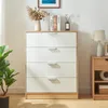 Cassettiera 'Varkaus' con 4 cassetti 90 x 70 x 40 cm look Anteprima dell’immagine prodotto 2