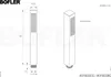 A technical drawing of a shower head with dimensions and specifications. Produktbild-Vorschau