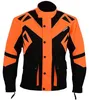 Motorradjacke Orange Gelb Grün Schwarz mit Protektoren Produktbild-Vorschau 2