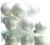 Christbaumkugeln Weiß Eislack Ø 6 cm aus Glas - 10er Set Produktbild-Vorschau 1