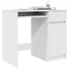 vidaXL Stôl biely 86x49x76 cm materiál na báze dreva Náhľad obrázku produktu 4