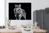 MuchoWow® Poster Wolf - Tiere - Wild - Schwarz - Weiß Produktbild-Vorschau 3