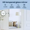 vidaXL Wandspiegel Rechtwinklig 80 x 60 cm Gehärtetes Glas Produktbild-Vorschau 6