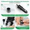 Instructions for using an air mattress pump. Voir les images du produit