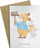 Mr. & Mrs. Panda jubiläumskarte Tierschützer Herz - Weiß - Produktbild-Vorschau 1
