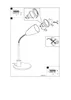 Lampe de table Fox anthracite, chrome, Voir les images du produit 12