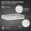 ML-Design detská posteľ 140x200 cm biela Podlahová posteľ Náhľad obrázku produktu 3