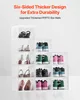 A stack of clear shoe storage boxes filled with various types of shoes, presented against a white background. Náhľad obrázku produktu