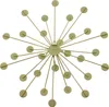 3x 3D Wanddeko Kristall-Blüte Metall & Glassteine gold Produktbild-Vorschau 4