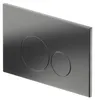 Drückerplatte Edelstahl Gunmetal Rund Kompatibel zu Geberit Produktbild-Vorschau 2