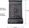 LUXUS ALUGUSS Massiver Briefkasten - Antik Schwarz Retro Produktbild-Vorschau 2