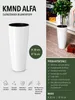 KMND ALPHA Hochglanz-Blumentopf Weiß 2er Set Ø27 × 51 cm Produktbild-Vorschau 5