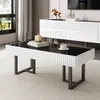 Merax  Wohnzimmermöbel Set mit minimalistische Couchtisch Produktbild-Vorschau 3