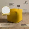 URBANARA Sitzsack-Hocker 85l senfgelb Basic-Comfort mit Produktbild-Vorschau 2