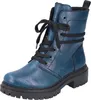 A single blue lace-up boot on a white background. Produktbild-Vorschau
