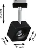 96923 URail Spot Cube 1x8W Schwarz matt Chrom 230V Met/Kst Voir les images du produit 4