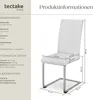 tectake® Set Schwingstuhl Bettina gepolstert mit Produktbild-Vorschau 5
