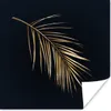 MuchoWow® Poster Pflanzen - Gold - Schwarz - Blätter - Produktbild-Vorschau 1