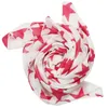 Baumwolltuch - Sterne 8 cm weiß - pink - magenta - Produktbild-Vorschau 2