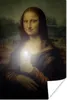 MuchoWow® Poster Mona Lisa - Telefon - Da Vinci 120x180 cm Produktbild-Vorschau 1