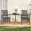 Chaise de jardin COSTWAY résistante aux intempéries, chaise Voir les images du produit 2