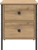 vidaXL Noční stolek, design Artisan, dubová barva, 40 x 42 Náhled obrázku produktu 6