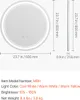 Lustro łazienkowe LED SucceBuy - okrągłe 60 cm, do montażu Podgląd zdjęcia produktu 7
