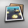 Gerahmtes Poster - Schwarzer Rahmen - Boot Wasser Märchen - Produktbild-Vorschau 3