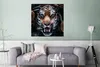 MuchoWow® Poster Tiger - Blumen - Blatt 75x75 cm - Wand Produktbild-Vorschau 5