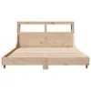 vidaXL Massivholzbett ohne Matratze 140x190 cm Kiefernholz Produktbild-Vorschau 3