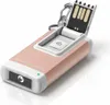 A rose gold LED flashlight with a USB connector. Anteprima dell’immagine prodotto