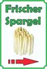 Verkaufsschild Schild Spargel Hochkant mit Pfeil rechts A0 Produktbild-Vorschau 1
