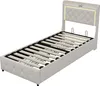 Letto imbottito UnboxG 90x200cm con cassetto, tessuto Anteprima dell’immagine prodotto 10