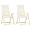 vidaXL Chaises de jardin réglables 2 pcs. Plastique blanc Voir les images du produit 8