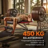 Opklapbare halterbank, belastbaar tot 450 kg, rugleuning in Productafbeelding-voorbeeld 3