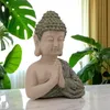 Kunststein Garten-Figur Buddha 24 x 33cm Dekofigur Skulptur Produktbild-Vorschau 3