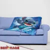 A blue blanket with a Stitch character print is draped over a light blue sofa. Anteprima dell’immagine prodotto