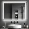 Lustro łazienkowe HOMCOM z oświetleniem 80x60 cm Lustro Podgląd zdjęcia produktu 1