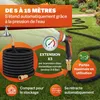 GARDEBRUK® Tuyau d’Arrosage Extensible 15 m Noir – Pistolet Voir les images du produit 5