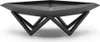 A black metal fire pit on a white background. Produktbild-Vorschau