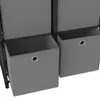 vidaXL Police z kostek se 6 boxy černá 103x30x72,5 cm látka Náhled obrázku produktu 5