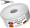 100m plastikowy przewód wężowy H05VV-F 2x0,75 biały Podgląd zdjęcia produktu 1