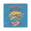 MuchoWow® Mauspad Mousepad Mancave - Flugzeug - Blau - Produktbild-Vorschau 1
