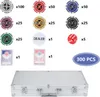 Izrielar 300 Pokerchips Spiel Pokerset Pokerkoffer Set mit Produktbild-Vorschau 3
