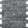 Mosaik Fliese Marmor Naturstein grau anthrazit - schwarz Produktbild-Vorschau 1