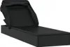 vidaXL Sonnenliege mit Faltdach Schwarz 213x63x97 cm Poly Produktbild-Vorschau 3