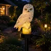 Solar Eule Gartenleuchte 43cm LED Solarfigur Gartendeko Produktbild-Vorschau 1