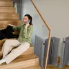 relaxdays Šedý zábranový plot s dvířky 4-dílný Náhled obrázku produktu 3