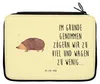 Mr. & Mrs. Panda Federtasche Igel Herzen - Gelb Pastell - Produktbild-Vorschau 1