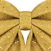 Vánoční mašle s flitry 19,5x21cm zlatá, vánoční dekorace Náhled obrázku produktu 3